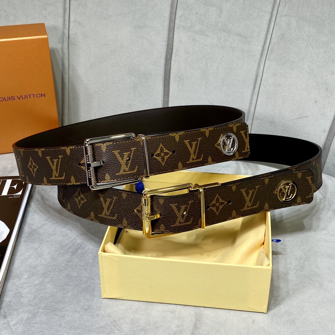 Louis Vuitton Belts Calfskin Cowhide