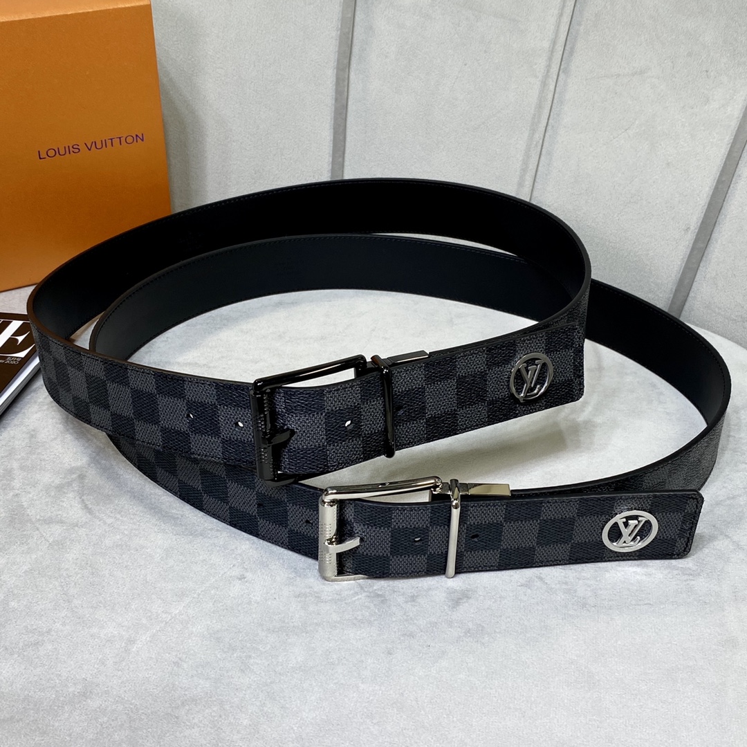 Louis Vuitton Belts Calfskin Cowhide