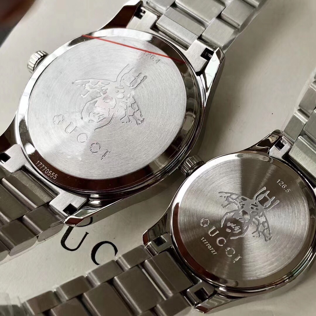 Gucci 到货 Gucci 最新小蜜蜂系列天猫款情侣表 男款~38mm 女款~28mm表径