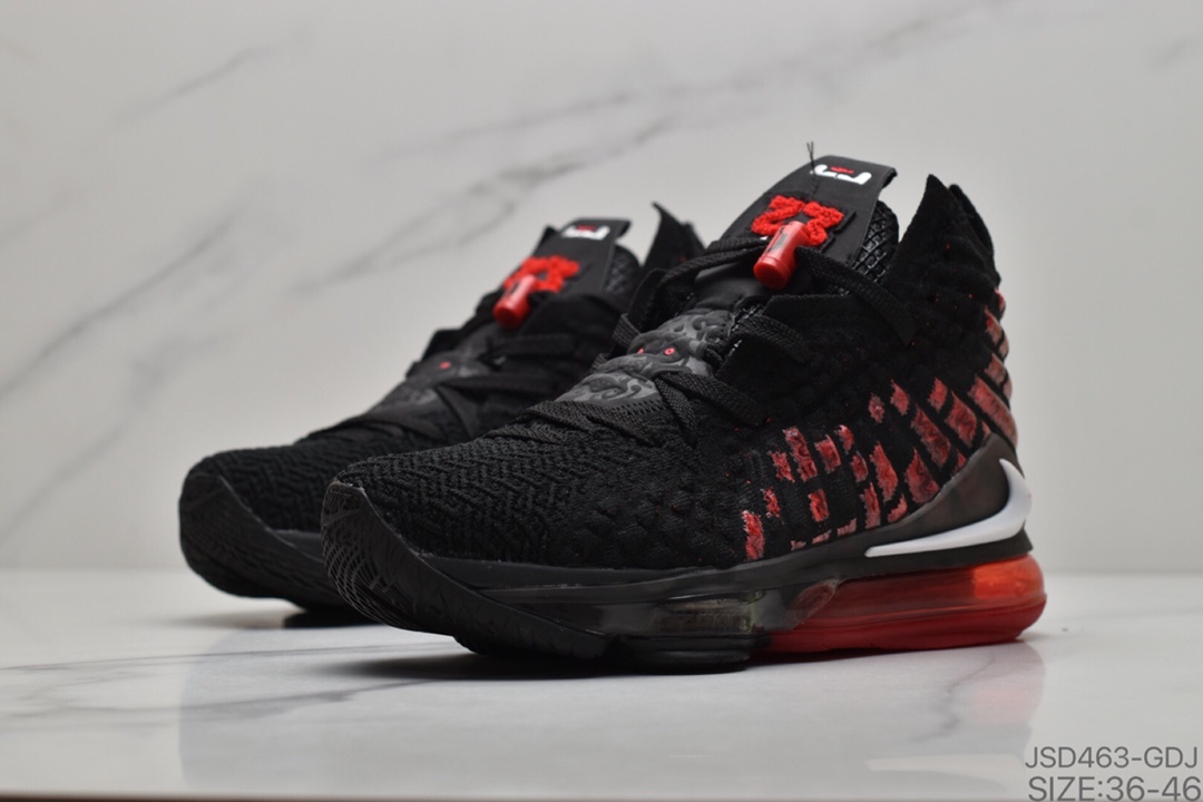 200 詹姆斯最新战靴Nike LeBron 17”Future Air”勒布朗·詹姆斯17代签名战靴室内实战高帮运动飞织篮球鞋 货号：BQ3177 006
