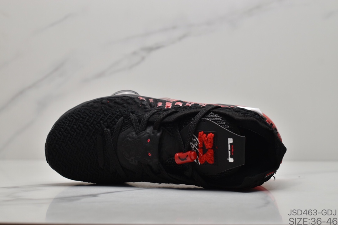 200 詹姆斯最新战靴Nike LeBron 17”Future Air”勒布朗·詹姆斯17代签名战靴室内实战高帮运动飞织篮球鞋 货号：BQ3177 006