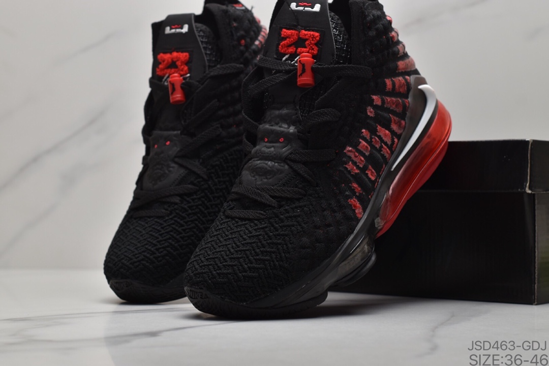 200 詹姆斯最新战靴Nike LeBron 17”Future Air”勒布朗·詹姆斯17代签名战靴室内实战高帮运动飞织篮球鞋 货号：BQ3177 006