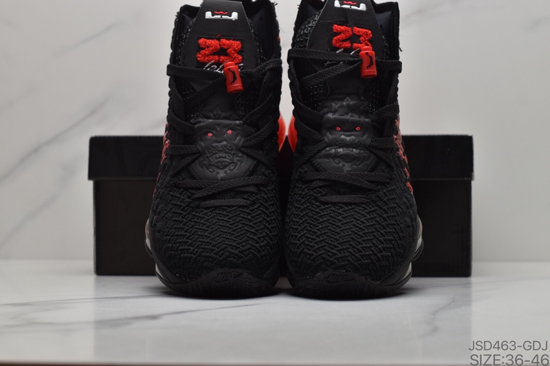 200 詹姆斯最新战靴Nike LeBron 17”Future Air”勒布朗·詹姆斯17代签名战靴室内实战高帮运动飞织篮球鞋 货号：BQ3177 006