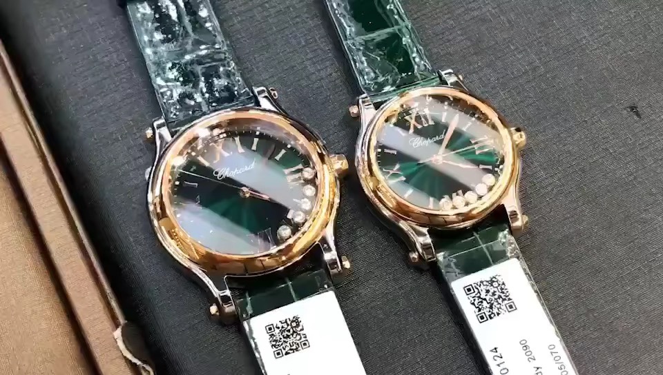 Chopard 萧邦快乐钻骚绿颜色女表