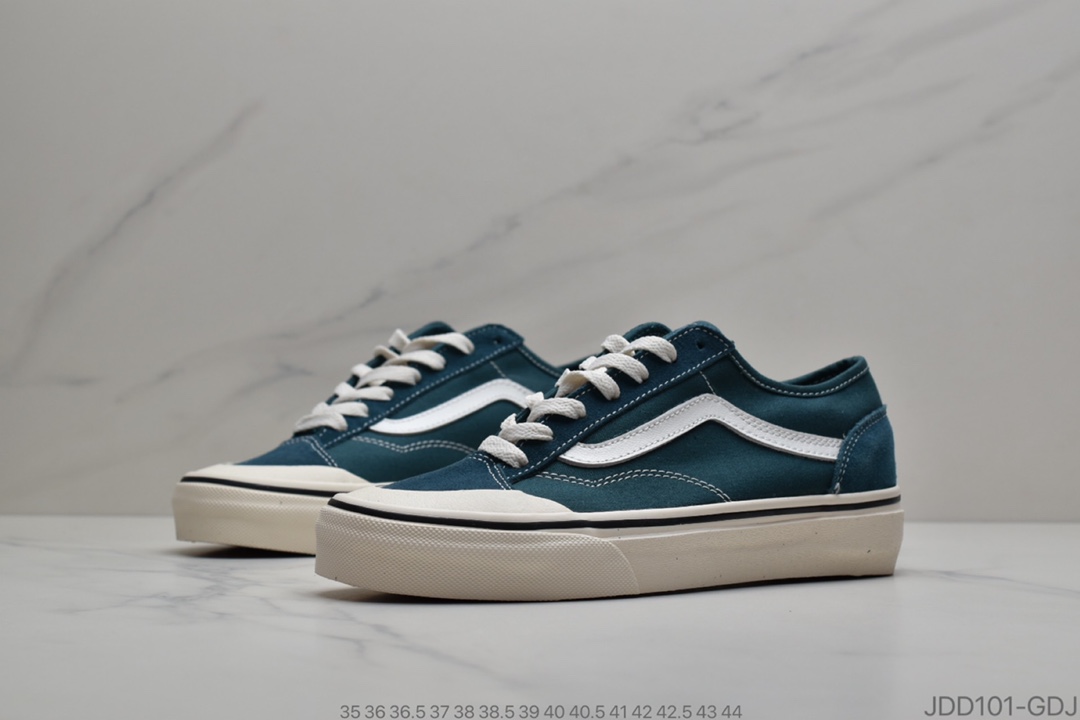 120 万斯 Vans Style 36 Decon Sf低系帮带 帆布拼接 情侣休闲板鞋