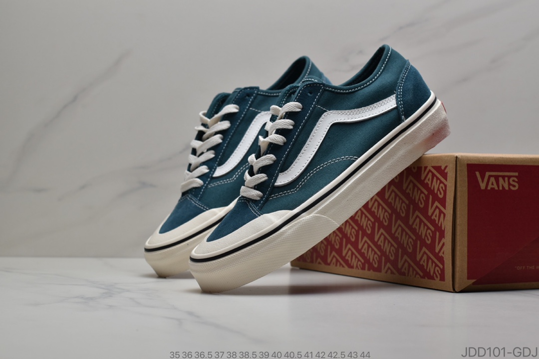 120 万斯 Vans Style 36 Decon Sf低系帮带 帆布拼接 情侣休闲板鞋