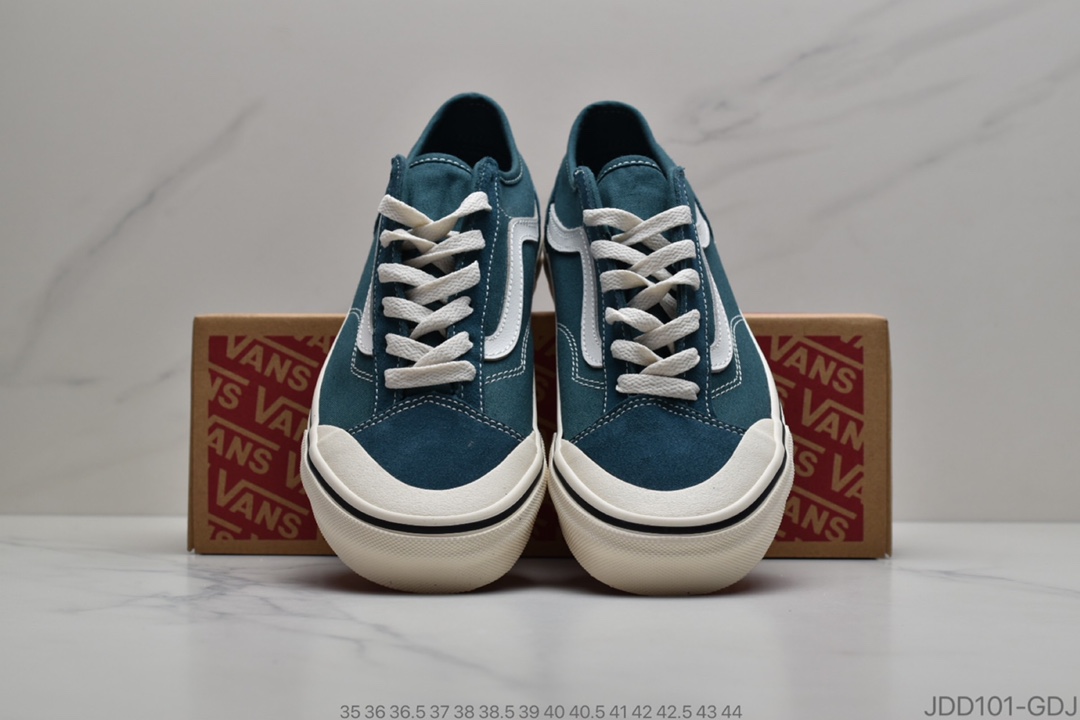 120 万斯 Vans Style 36 Decon Sf低系帮带 帆布拼接 情侣休闲板鞋