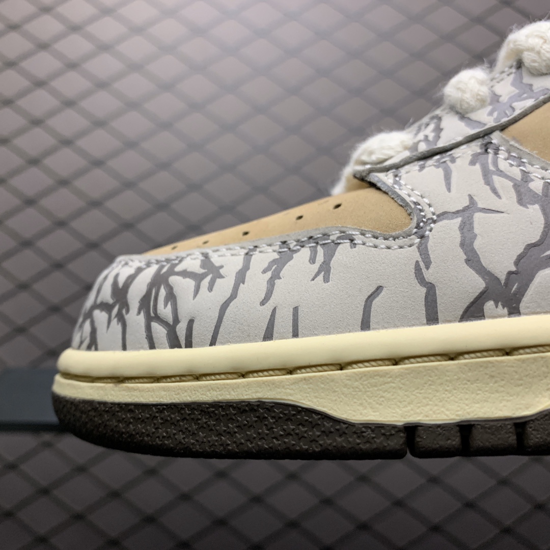 500 Travis Scott x Nike SB Dunk Low TS联名款限量板鞋 CT5053-002 爆裂纹