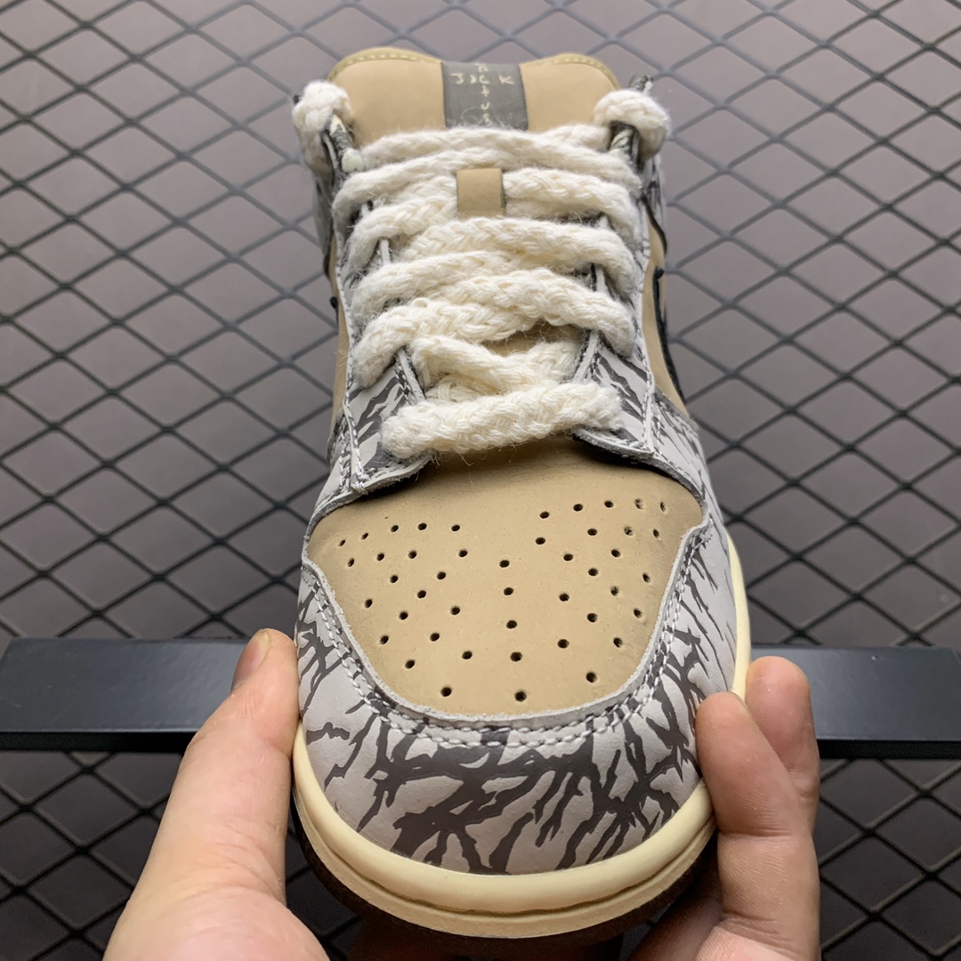 500 Travis Scott x Nike SB Dunk Low TS联名款限量板鞋 CT5053-002 爆裂纹