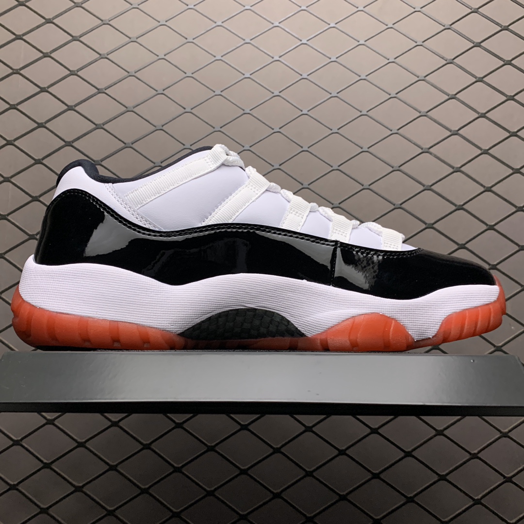 420 纯原版本 Air Jordan 11 Retro Low ” Concord Bred ” AJ11乔11康扣黑红低帮 男子文化篮球鞋AV2187-160