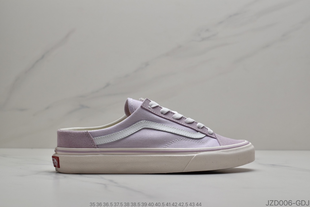 140 公司级万斯Vans Old Skool 香芋紫半拖一脚蹬 官方热销款式 夏日必备 经典百搭