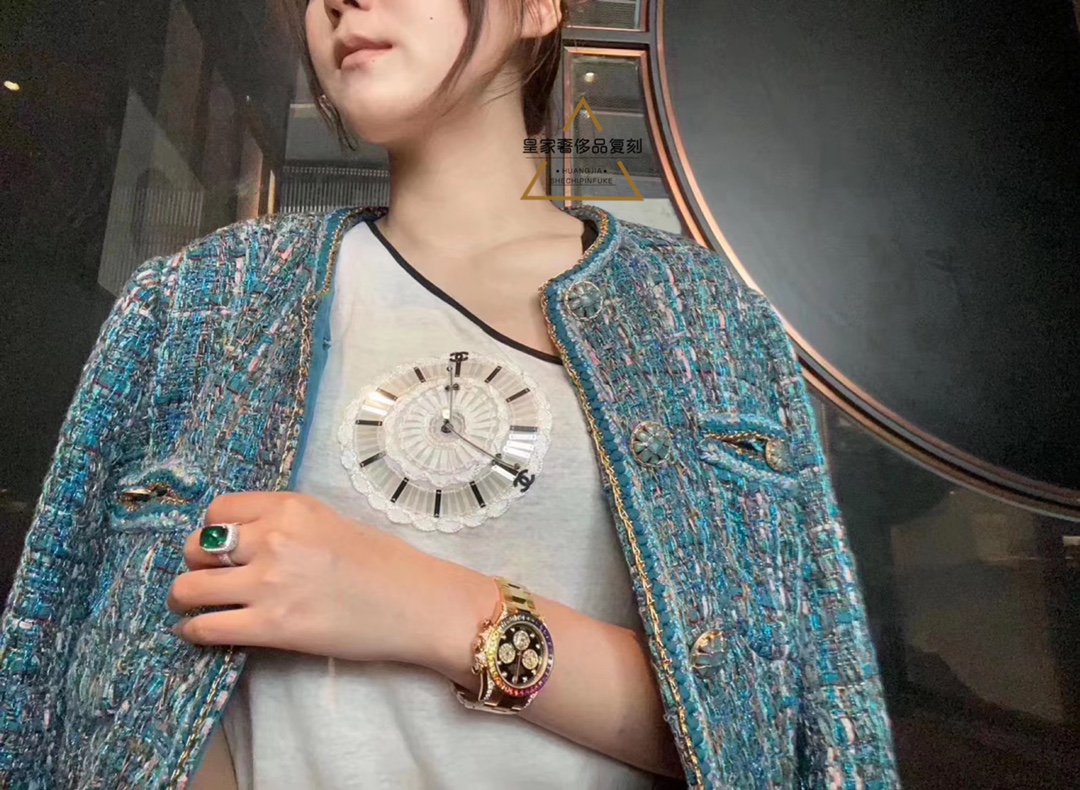 Rolex 带上劳力士彩虹的女人，瞬间变成女神