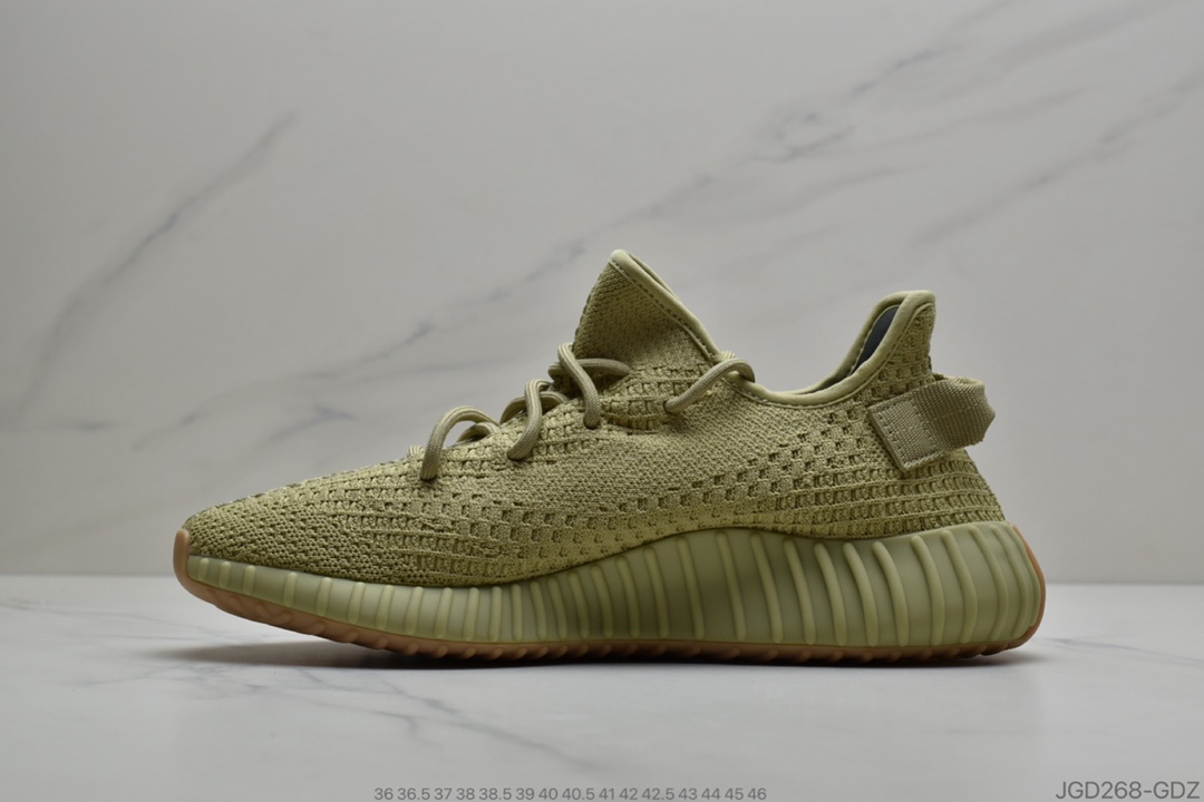 180 公司级Adidas Yeezy 350 Boost V2 “抹茶绿”侧透天使FY5346