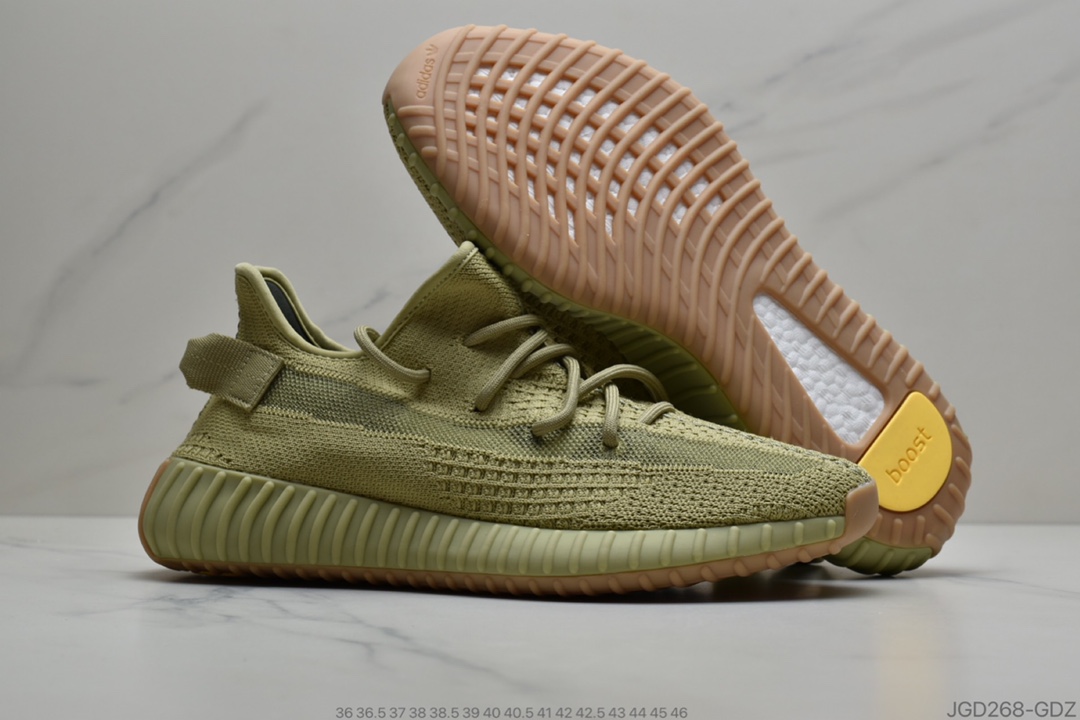 180 公司级Adidas Yeezy 350 Boost V2 “抹茶绿”侧透天使FY5346