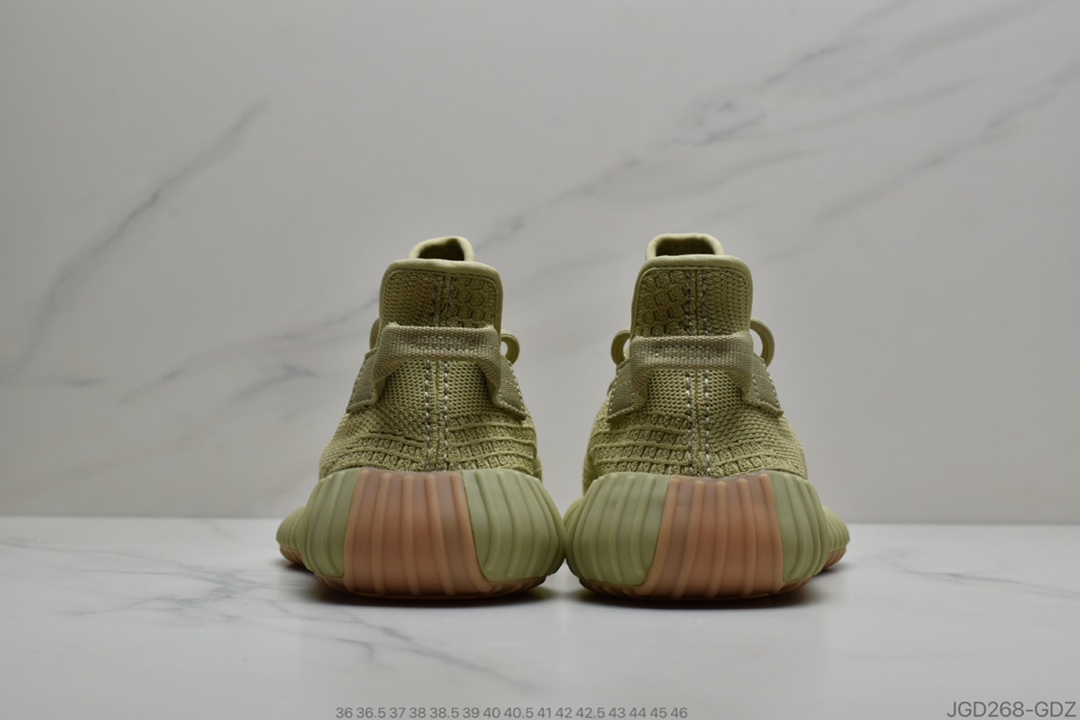 180 公司级Adidas Yeezy 350 Boost V2 “抹茶绿”侧透天使FY5346