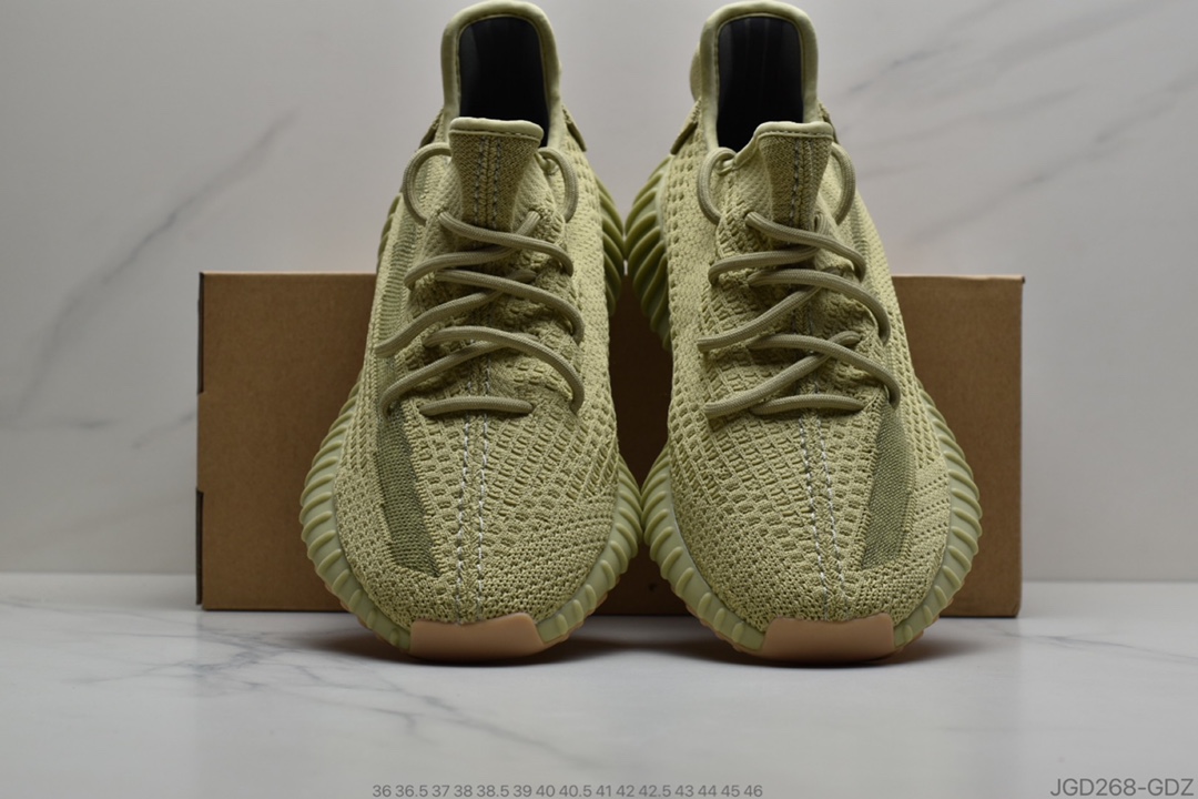 180 公司级Adidas Yeezy 350 Boost V2 “抹茶绿”侧透天使FY5346