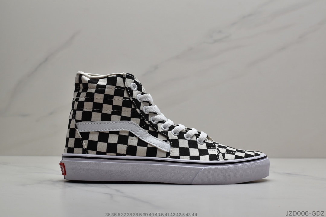 140 公司级万斯VANS范斯SK8 HI TAPERED黑白棋盘格高帮系带男女板鞋VN0A4U165GU