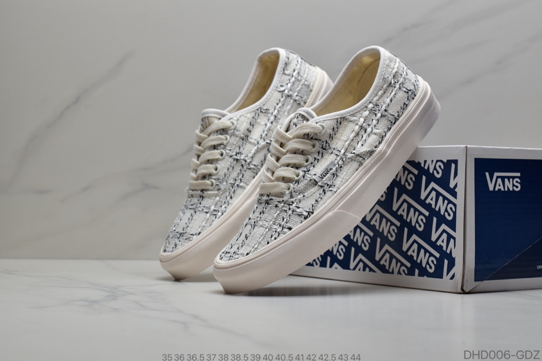 90 万斯Vans VAULT OG Authentic LX 万斯小香风系列 香奶奶家经典粗呢花面料