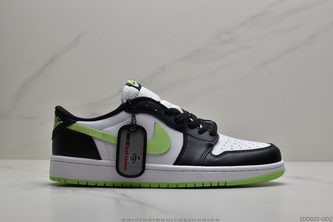 230 公司级 耐克Nike Air Jordan 1 Low AJ1乔丹1代低帮球篮鞋荧光色货号 CZ0790-103