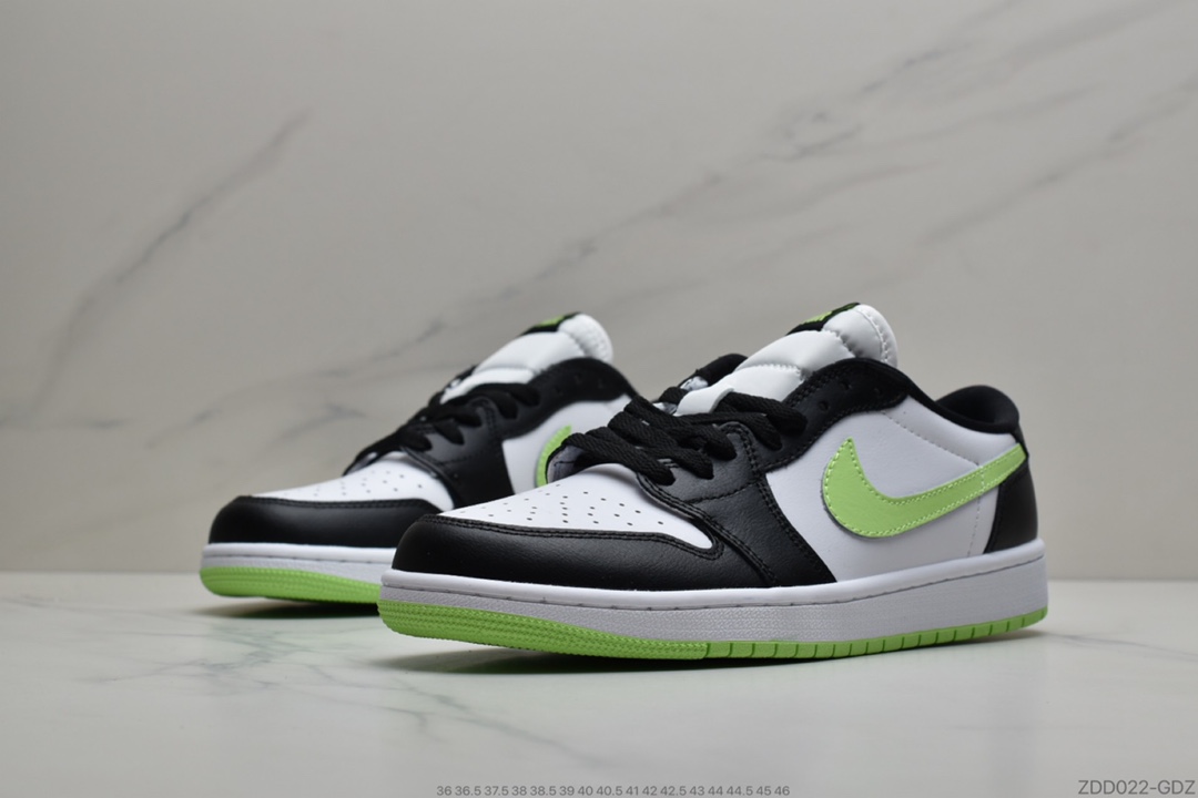 230 公司级 耐克Nike Air Jordan 1 Low AJ1乔丹1代低帮球篮鞋荧光色货号 CZ0790-103