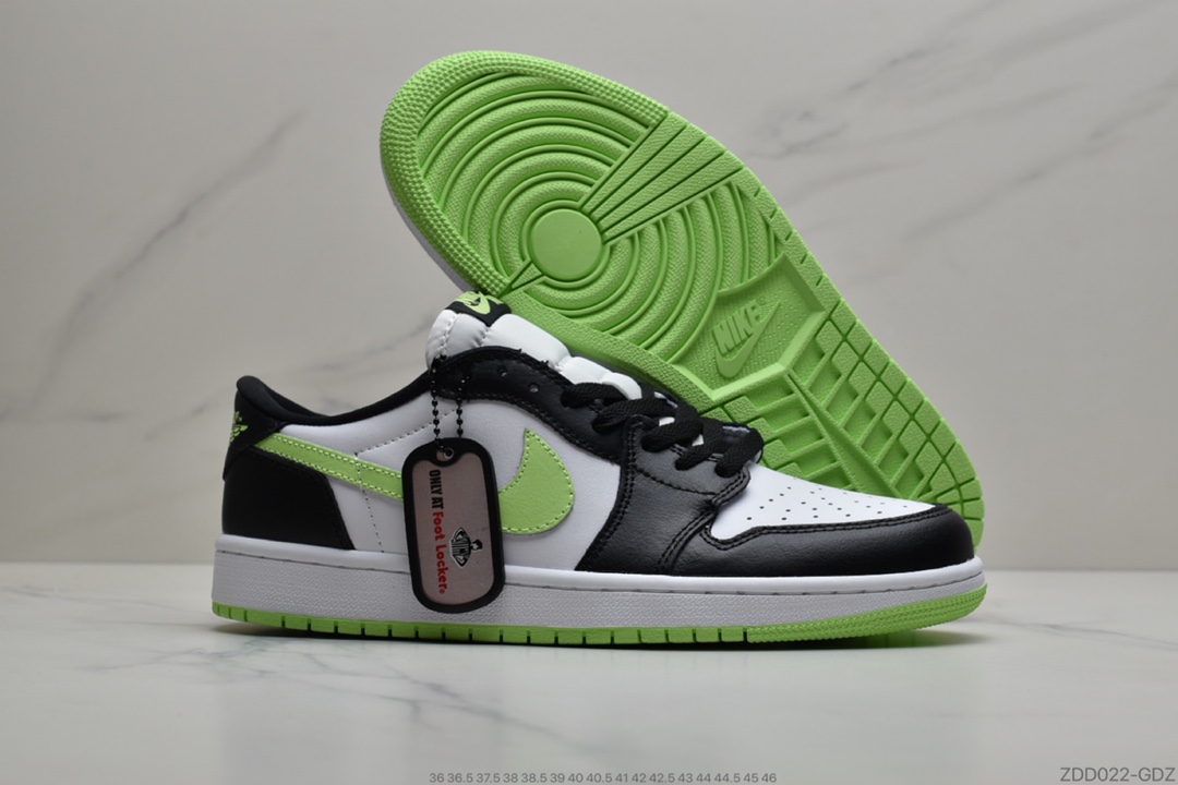 230 公司级 耐克Nike Air Jordan 1 Low AJ1乔丹1代低帮球篮鞋荧光色货号 CZ0790-103