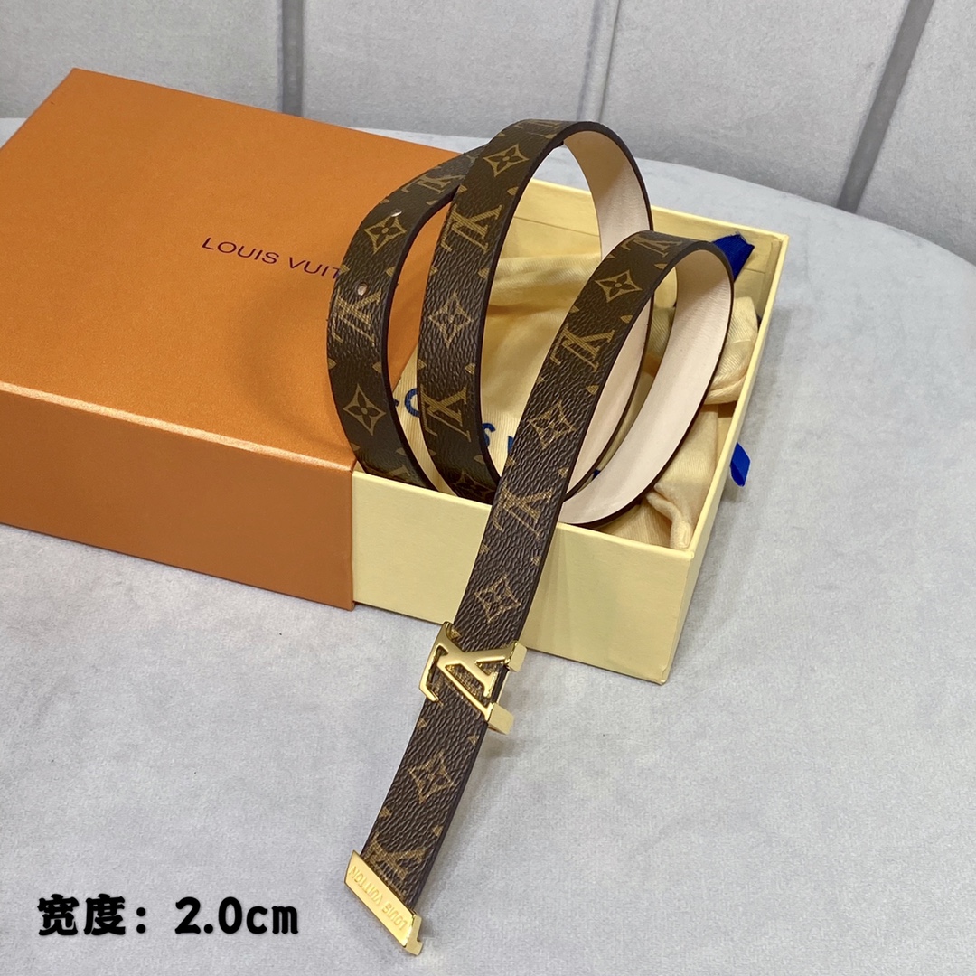 Louis Vuitton Belts Gold Women