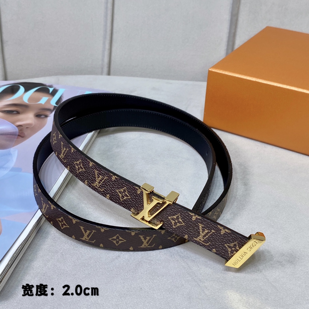 Louis Vuitton Belts Gold Women