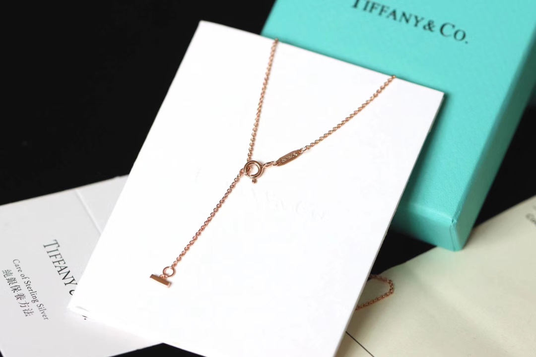 Tiffany & Co. Tiffany&Co.玫瑰金微笑小号 锁骨项链