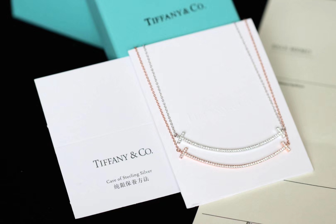 Tiffany & Co. Tiffany&Co.三色微笑大号 锁骨项链