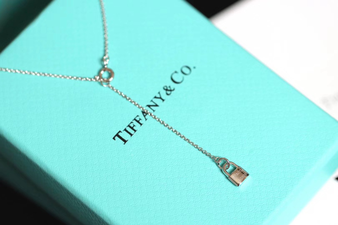 Tiffany & Co. Tiffany&Co. 心锁 纯银 锁骨项链