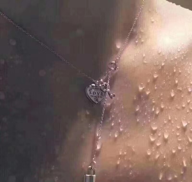 Tiffany & Co. Tiffany&Co. 心锁 纯银 锁骨项链