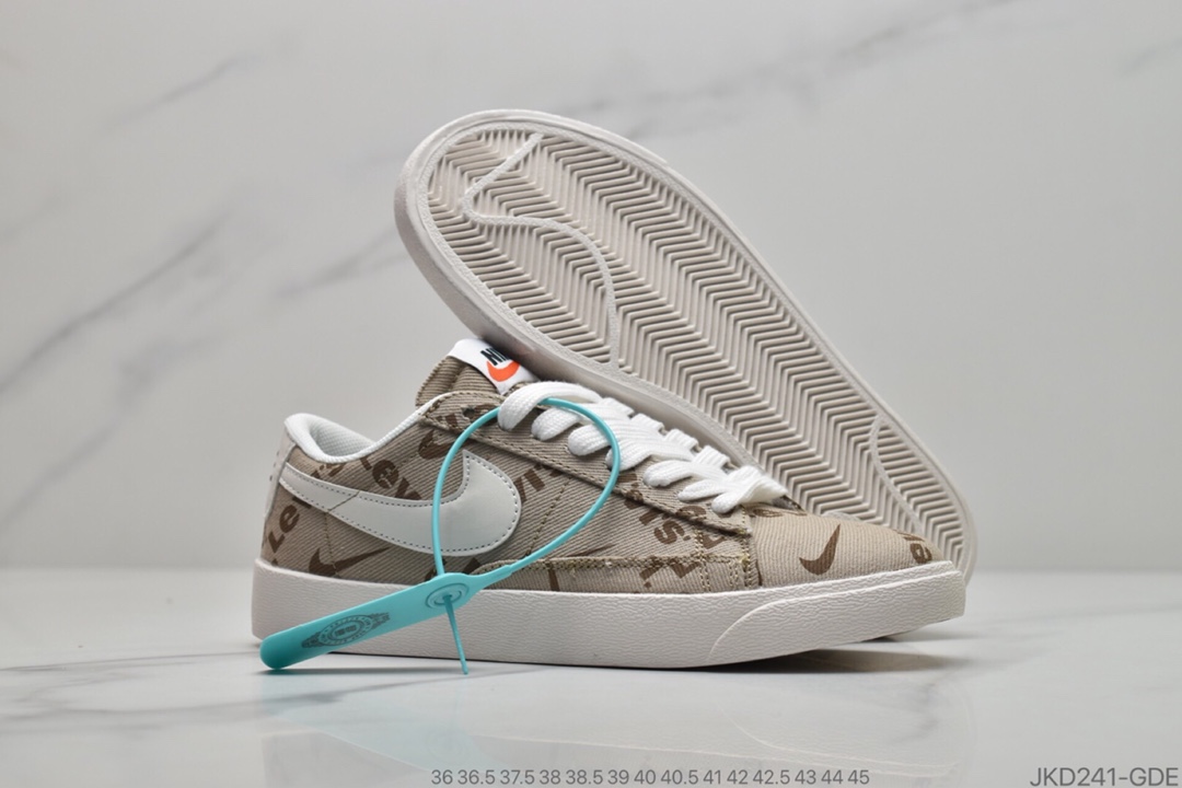 160 Nike Blazer Mid x Levi's Strauss 开拓者李维斯特牛仔 低帮百搭休闲运动板鞋 货号 KB6806-003