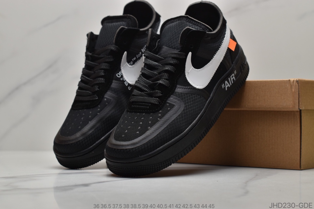 190  Off-White x Nike Air Force 1 Low ”Volt” 2.0空军一号经典百搭低帮休闲运动板鞋“OW透灰白”AO4606-100 ID:JHD230-GDR