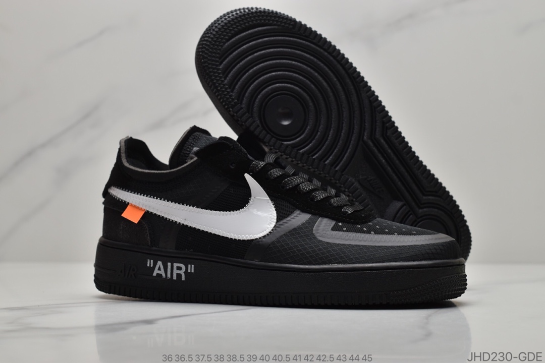 190  Off-White x Nike Air Force 1 Low ”Volt” 2.0空军一号经典百搭低帮休闲运动板鞋“OW透灰白”AO4606-100 ID:JHD230-GDR