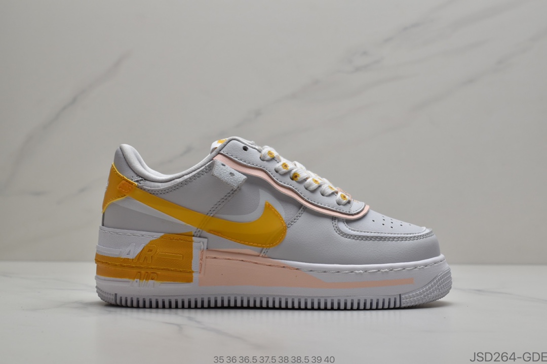 200 公司级Nike Air Force 1 Shadow 解构系列空军一号低帮运动休闲板鞋 货号 CQ9503-001