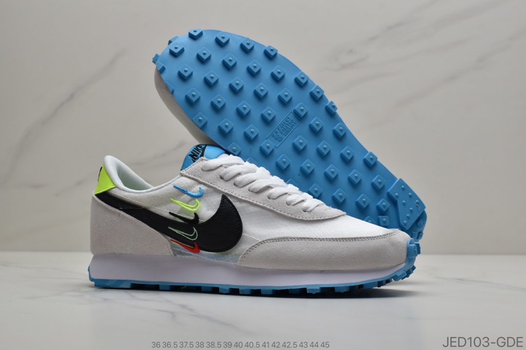 150 耐克Nike Wmns Air Daybreak 刺绣彩勾 破晓系列华夫复古休闲运动慢跑鞋官方货号CK2351-446