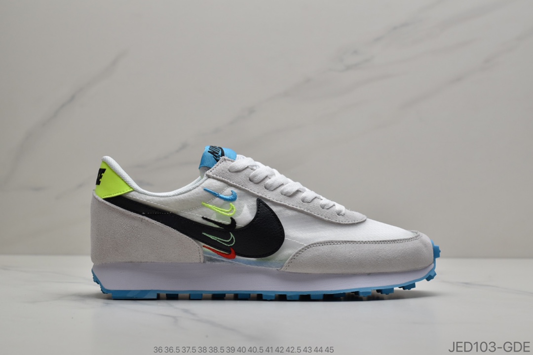 150 耐克Nike Wmns Air Daybreak 刺绣彩勾 破晓系列华夫复古休闲运动慢跑鞋官方货号CK2351-446