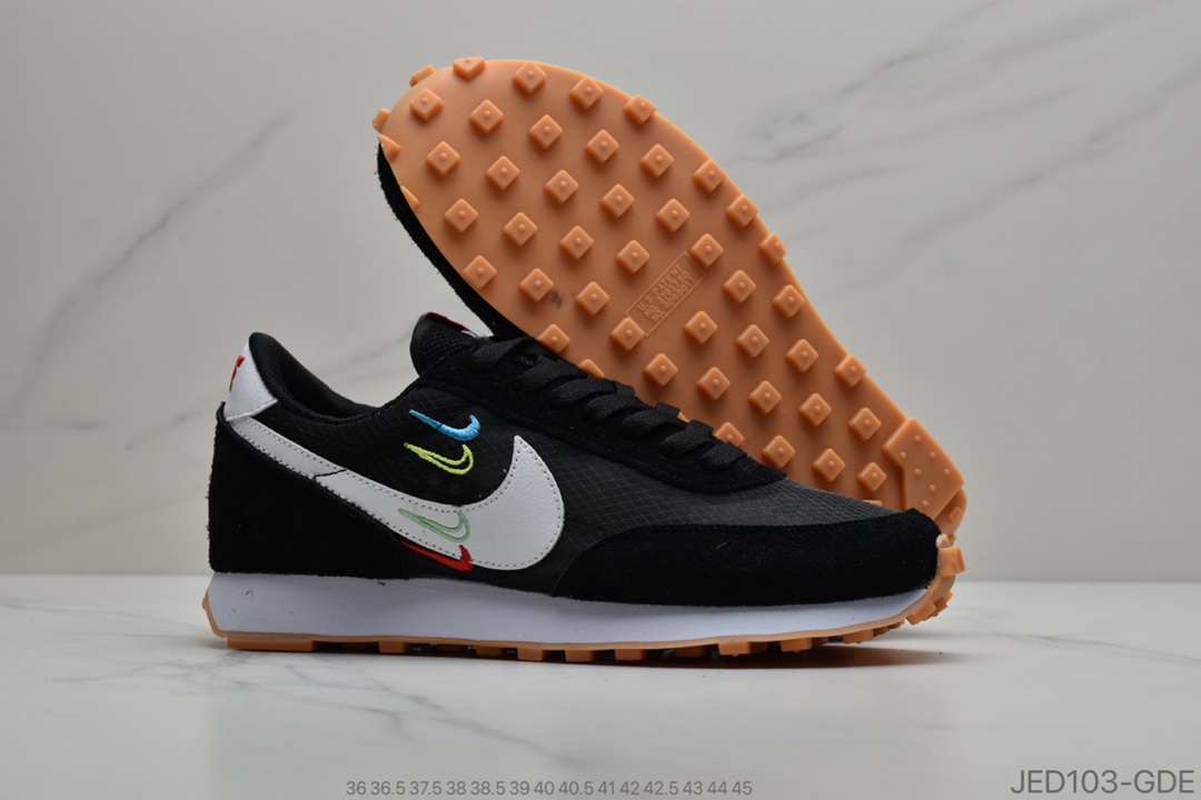 150 耐克Nike Wmns Air Daybreak 刺绣彩勾 破晓系列华夫复古休闲运动慢跑鞋官方货号CK2351-446