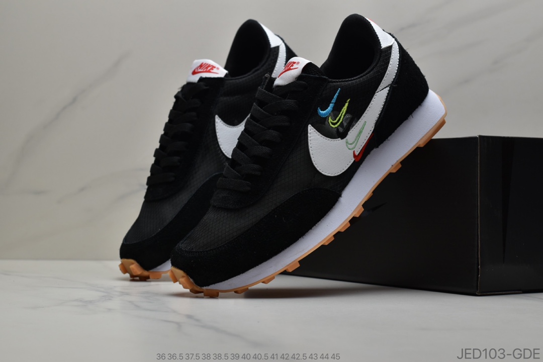 150 耐克Nike Wmns Air Daybreak 刺绣彩勾 破晓系列华夫复古休闲运动慢跑鞋官方货号CK2351-446