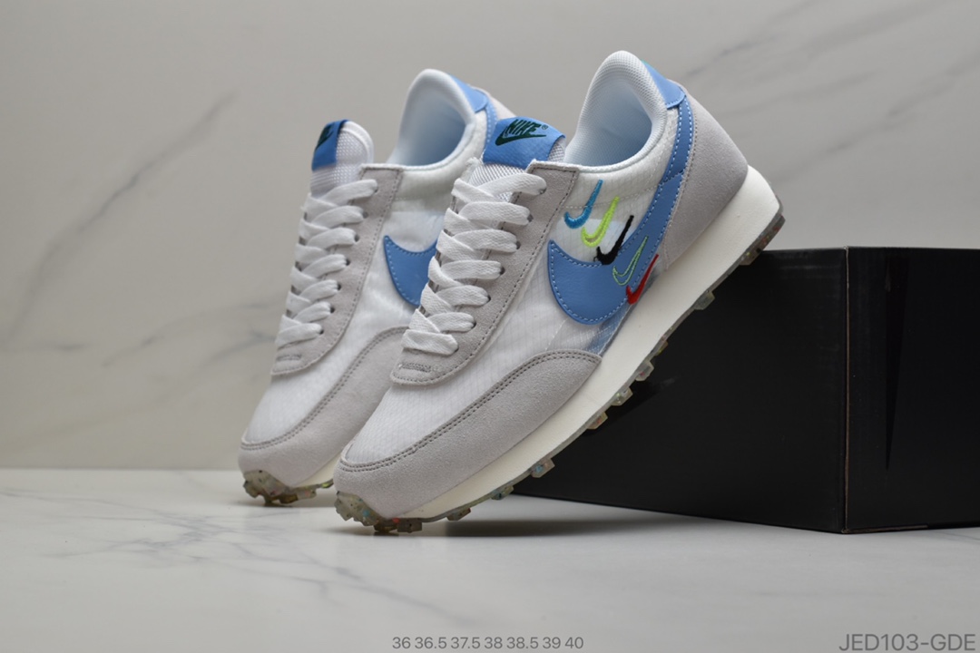 150 耐克Nike Wmns Air Daybreak 刺绣彩勾 破晓系列华夫复古休闲运动慢跑鞋官方货号CK2351-446