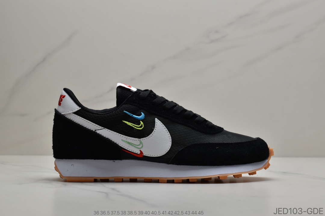 150 耐克Nike Wmns Air Daybreak 刺绣彩勾 破晓系列华夫复古休闲运动慢跑鞋官方货号CK2351-446