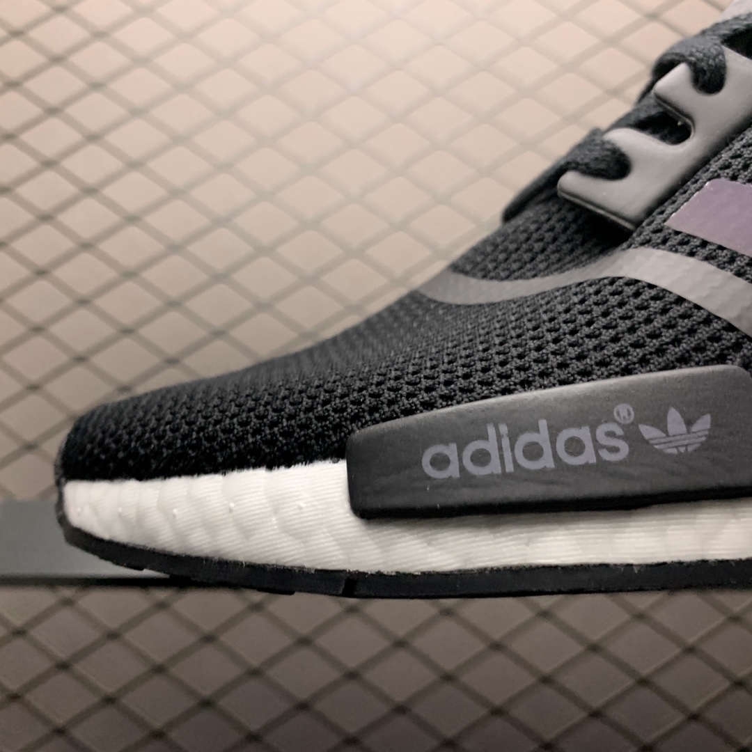 210 Adidas 阿迪达斯 NMD Boost 爆米花超弹中底 FV8152 针织网面休闲跑步鞋
