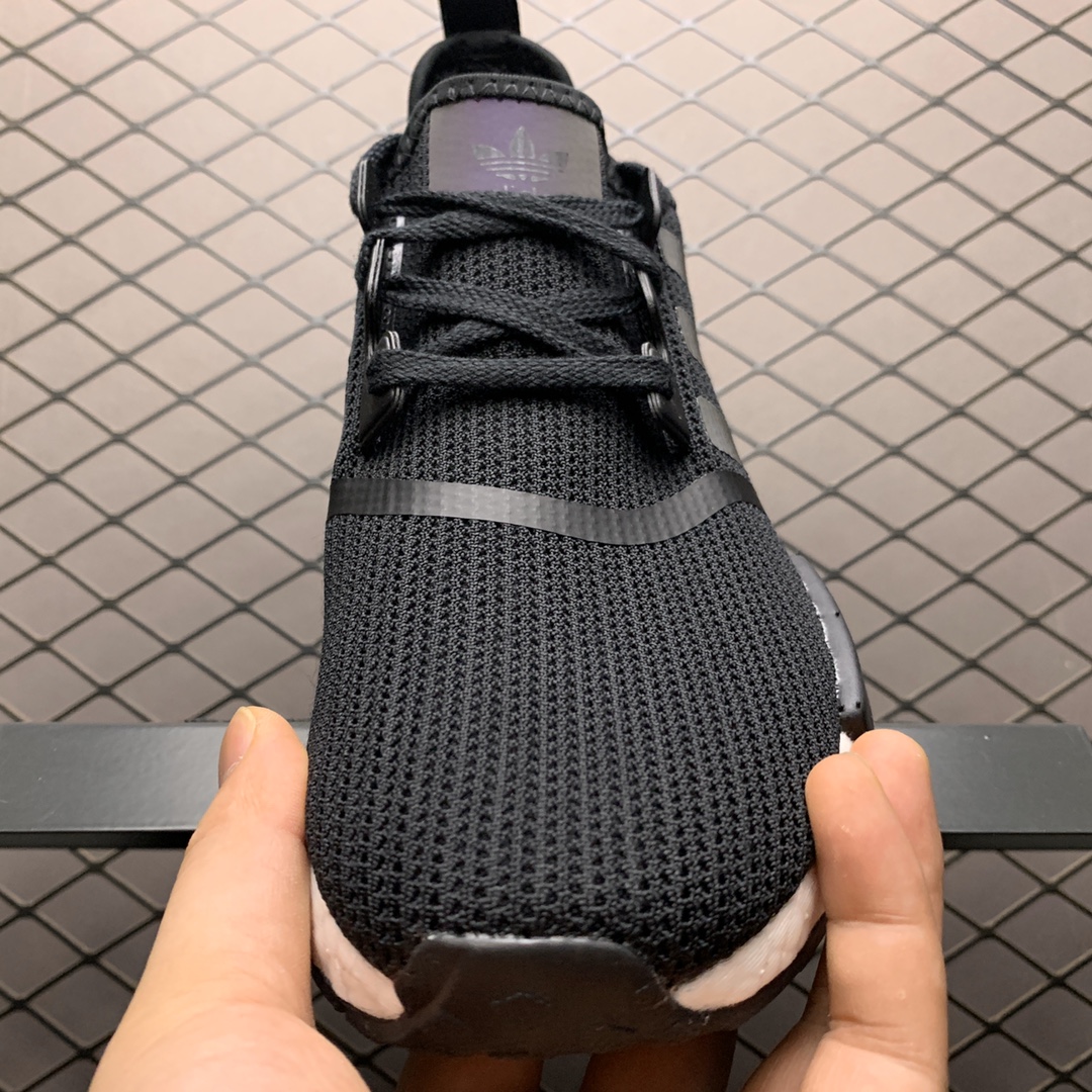 210 Adidas 阿迪达斯 NMD Boost 爆米花超弹中底 FV8152 针织网面休闲跑步鞋