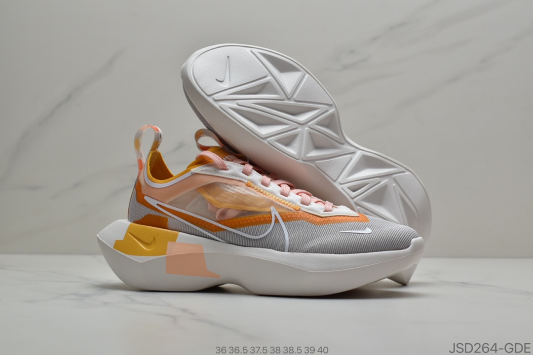 200 小红书爆款来袭2020ss全新耐克NIKE Wmns Vista Lite“white/Orango”维斯塔轻量化蝉翼系列老爹风增高厚底女子休闲运动鞋CJ1649-001-100