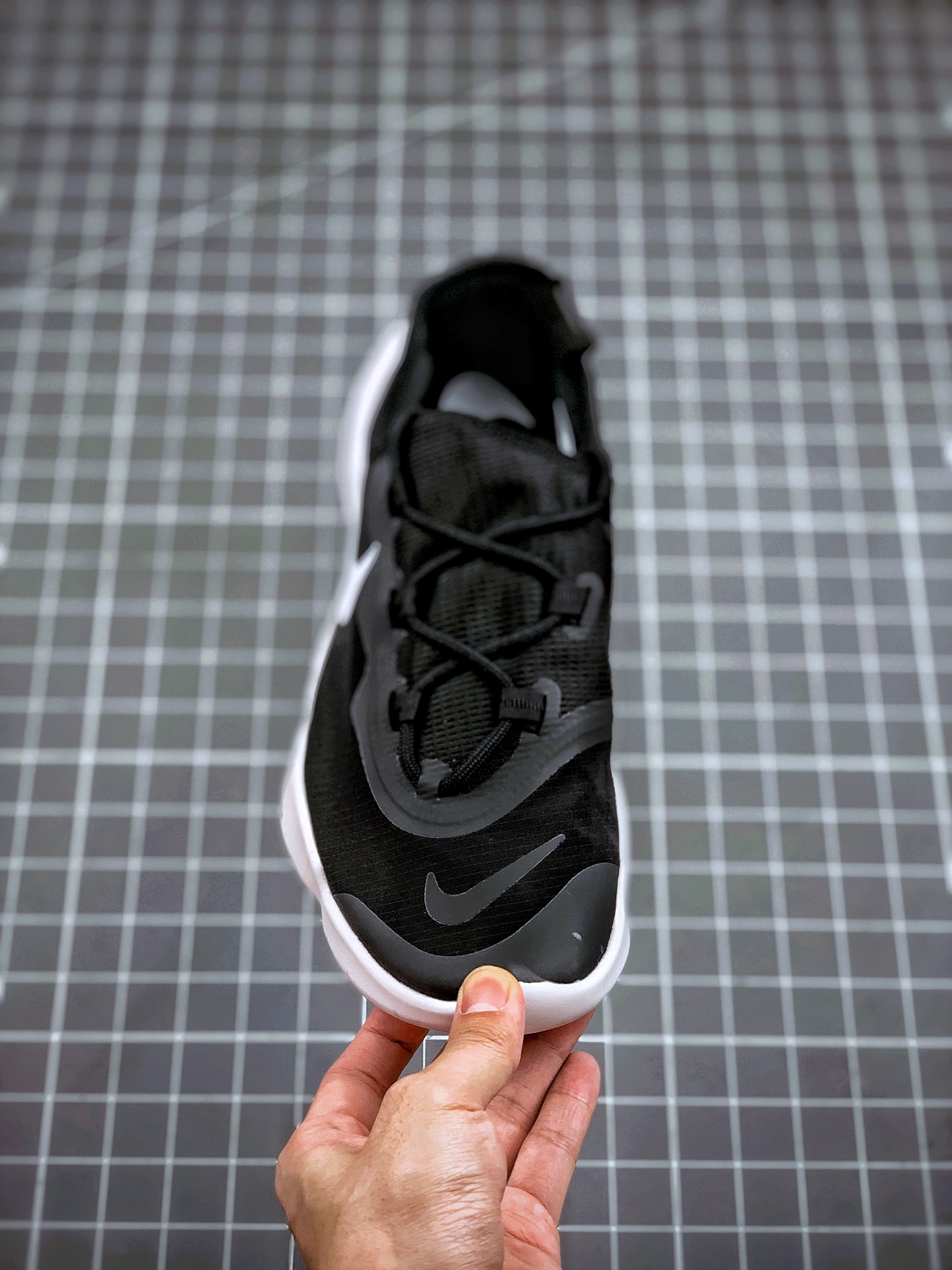 170  NIKE FREE RN 黑白 2020款  赤足轻便跑鞋 白蓝 CI9921-001