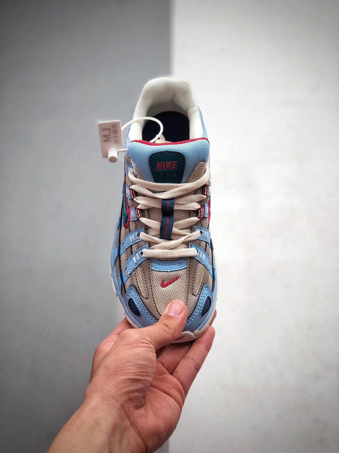 210 耐克Nike P-6000 CNPT”Sail/Teal/Desert Sand”系列复古老爹风休闲运动舒适跑鞋“ 货号：CK2961-131