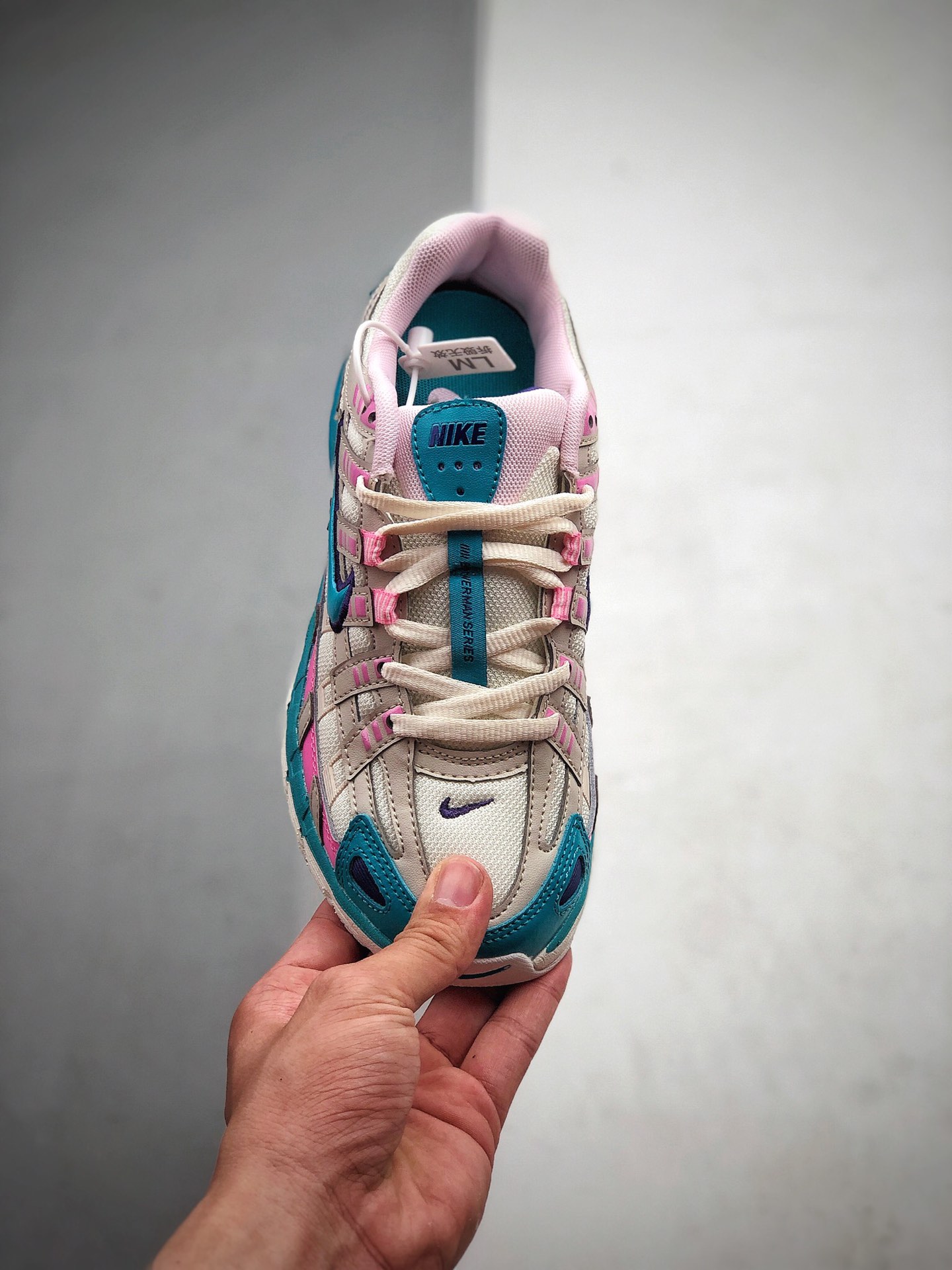 210 耐克Nike P-6000 CNPT”Sail/Teal/Desert Sand”系列复古老爹风休闲运动舒适跑鞋“ 货号：CK2961-031