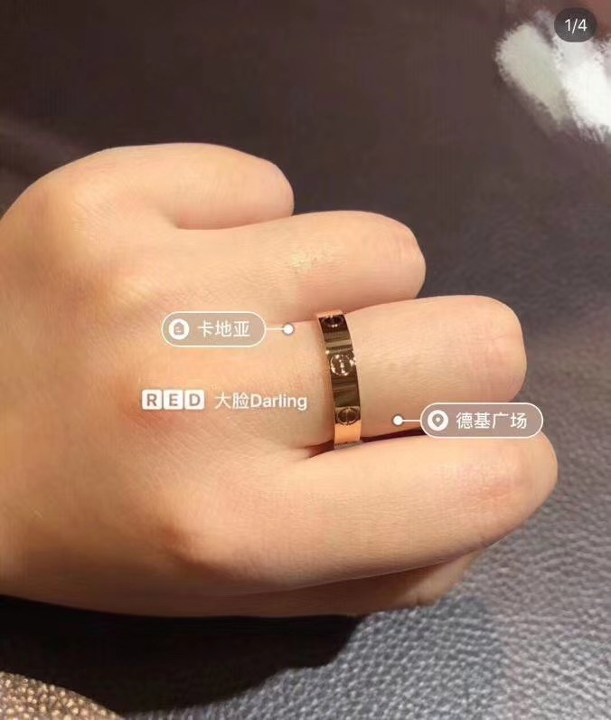 Cartier 卡地亚戒指 上手效果参考
