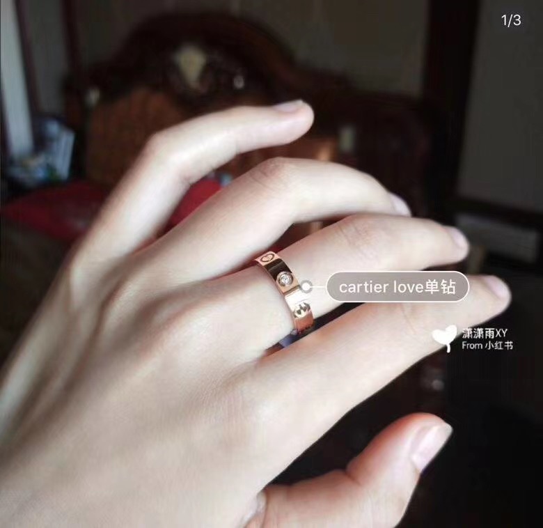 Cartier 卡地亚戒指 上手效果参考