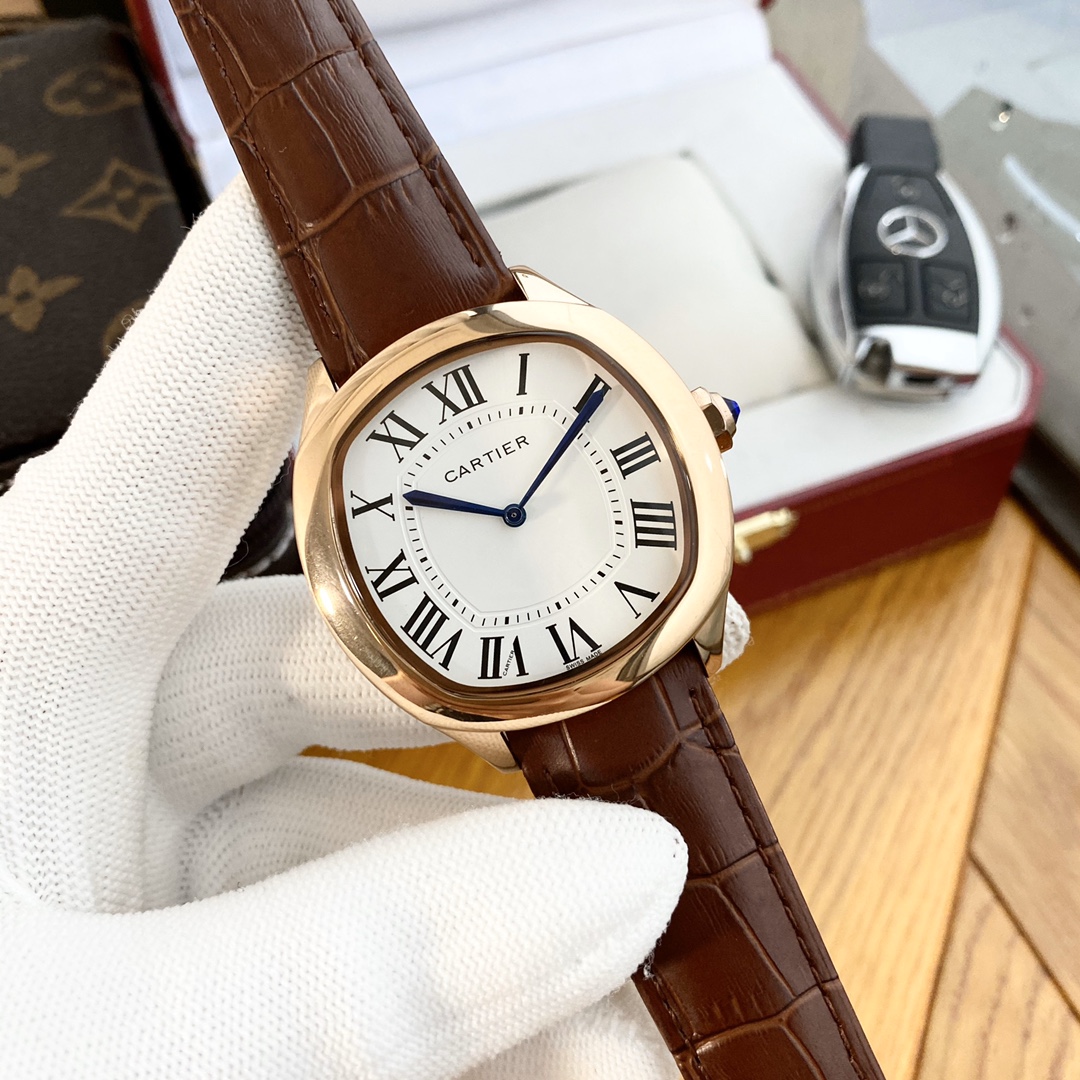 Cartler 男性用自動機械腕時計 316精鋼製 42mm